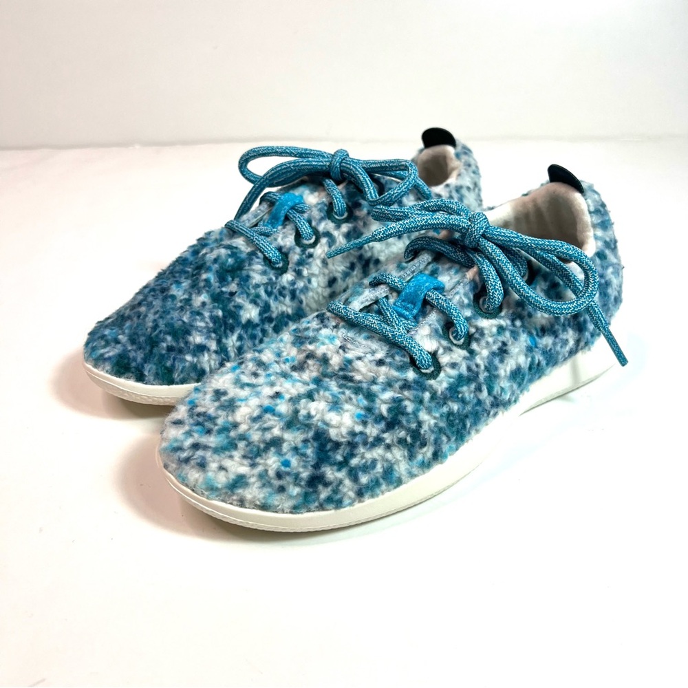 NWOT Allbirds Wool Runner Fluffs Sneakers Thrive Teal/Deep Emerald Size 6 - Picture 3 of 13
